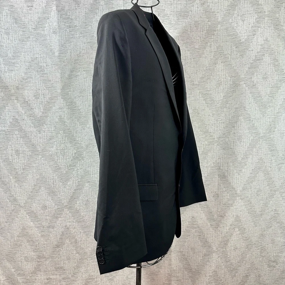 Hugo Boss black pinstripe astro/hill7 blazer size 38R